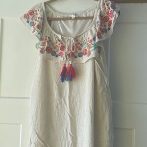 THML embroidered dress - size L